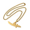 Sword Pendant Necklaces NJEW-C043-03G-2