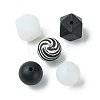 Round/Polygon Food Grade Silicone Focal Beads SIL-F003-06C-2