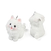 Flocky Resin Pendants FIND-A052-06H-2