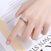 Leaf 925 Sterling Silver Adjustable Finger Rings FS-WG9DE26-01-3