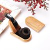 Bamboo Foldable Bamboo Tobacco Pipe Stand Holder Display AJEW-WH0237-47-6