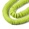Flat Round Handmade Polymer Clay Beads CLAY-R067-10mm-10-4