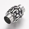 304 Stainless Steel Magnetic Clasps with Glue-in Ends X-STAS-F124-05AS-2