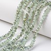 Electroplate Glass Beads Strands EGLA-A034-J8mm-S06-1