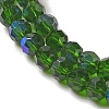 Electroplate Transparent Glass Beads Strands LS-EGLA-A035-T3mm-L10-3