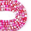 Handmade Polymer Clay Beads Strands CLAY-R089-6mm-T02B-10-5