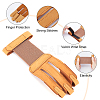 Leather Archery Protective Glove 3 Fingers Hand AJEW-WH0245-36C-4