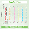 WADORN 6Pcs 6 Colors Acrylic Cable Chain Short Bag Straps FIND-WR0009-21-2