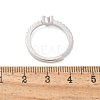 S925 Sterling Silver Adjustable Letter Rings for Women RJEW-M068-01P-Y-3