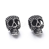 Halloween 304 Stainless Steel European Beads STAS-M274-117AS-1