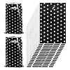 Polka Dot PET Plastic Packing Bags with Die Cut Hole Handle ABAG-TADJ0002-001G-1