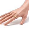 Imitate Austrian Crystal Bicone Glass Beaded Finger Rings X1-RJEW-TA00003-04-4