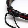 Trendy Unisex Casual Style Multi-Strand Wax and Leather Cord Bracelets BJEW-L295-M-4