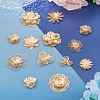 13Pcs 13 Styles Brass Bead Caps KK-TA0008-26KCG-5