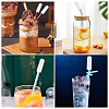 12Pcs Transparent Glass Straw Dustproof Covers AJEW-FG0002-37B-5