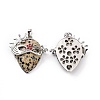 Natural Dalmatian Jasper Pendants G-P496-02P-06-2