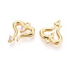 Brass Micro Pave Cubic Zirconia Pendants KK-N263-92B-G-2