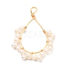 Natural Cultured Freshwater Pearl Pendants PALLOY-JF01035-1