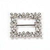 Square Alloy Buckles JEWB-WH0014-10B-1