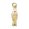 Brass Enamel Pendants KK-A266-39G-2