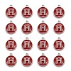 Platinum Plated Alloy Enamel Charms ENAM-S118-03H-P-2