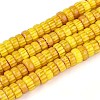 Handmade Millefiori Glass Beads Strands LAMP-T021-27B-01-1