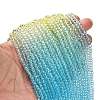 Transparent Painted Glass Beads Strands X1-DGLA-A034-T3mm-A13-2