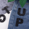 Alphabet Rhinestone Patches FW-TAC0001-01E-6