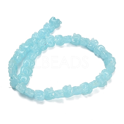 Synthetic Coral Dyed Carved Bead BSHE-H114-04A-1
