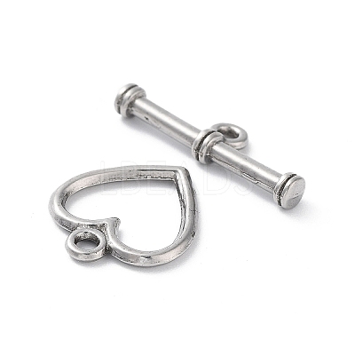 Non-Tarnish 304 Stainless Steel Toggle Clasps STAS-A092-08B-P-1