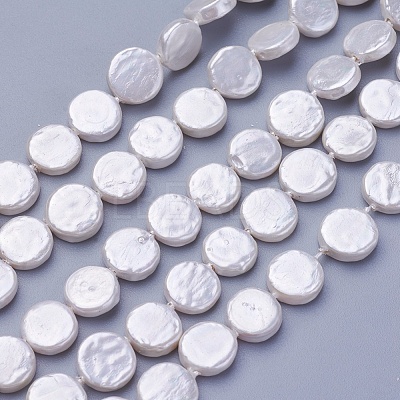 Shell Pearl Beads Strands BSHE-P030-01A-1