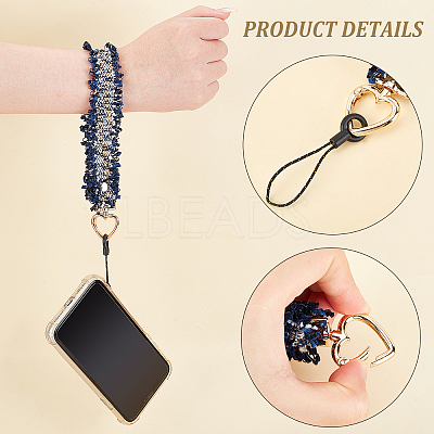 3Pcs 3 Colors Wool Mobile Straps FIND-WR0005-38-1