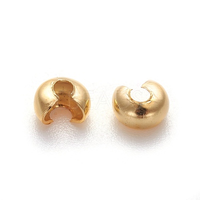 Iron Crimp Beads Covers IFIN-H029-G-1