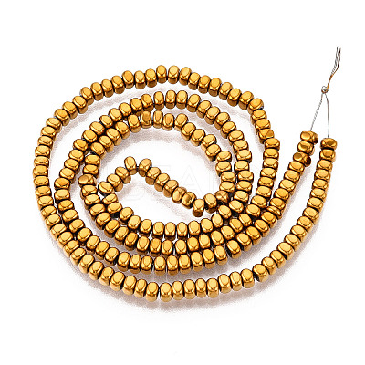 Electroplated Synthetic Non-magnetic Hematite Beads Strands G-T139-61B-1