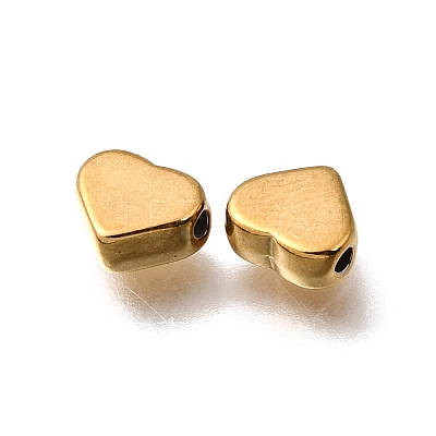 Valentine's Day 304 Stainless Steel Spacer Beads STAS-L315-075G-06-1
