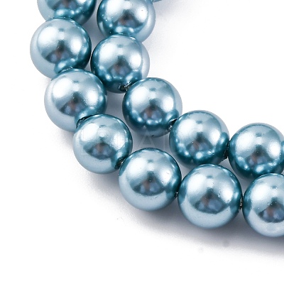 Shell Pearl Beads Strands BSHE-K015-6mm-02-1
