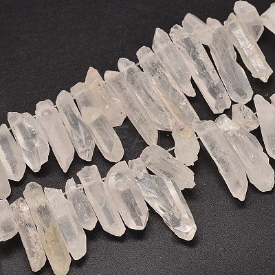 Natural Quartz Crystal Beads Strands G-A142-06E-1