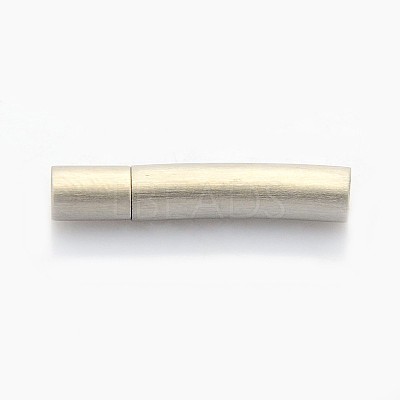 Tarnish Resistant Mixed Styles Column 304 Stainless Steel Bayonet Necklace Clasps STAS-I013-3mm-B-1