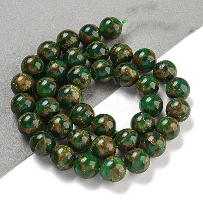 Synthetic Gold Clinquant Stone Beads Strands G-P549-A01-02D-1