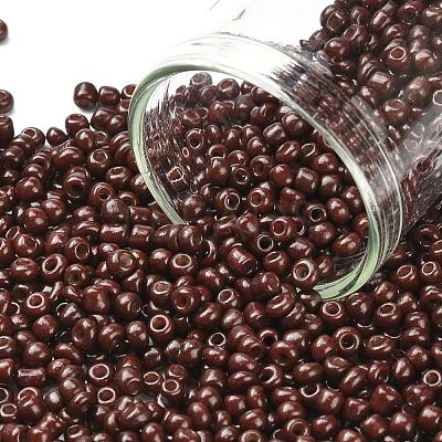 (Repacking Service Available) Baking Paint Glass Seed Beads SEED-C024-C-K18-1