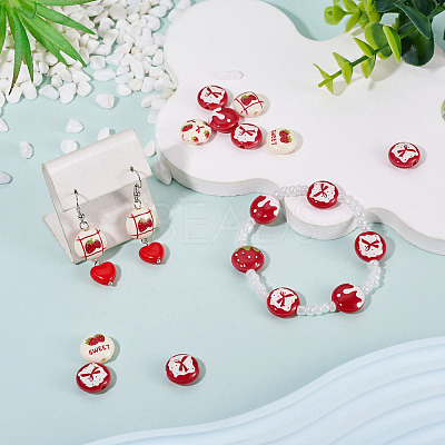 Christmas Opaque Acrylic Beads SACR-TAC0015-01M-1