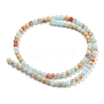 Synthetic Imperial Jasper Dyed Beads Strands G-D077-A01-02I-1