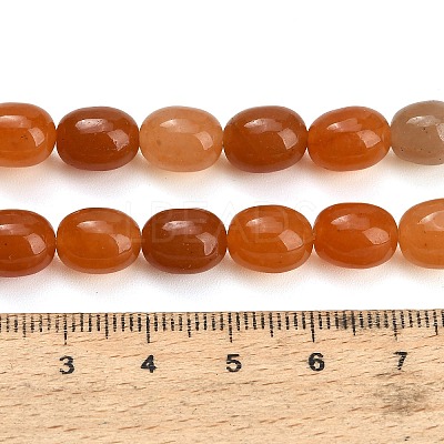 Natural Red Aventurine Beads Strands GG-CBA792A-F01-8x10mm-1