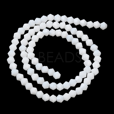 Opaque Solid Color Imitation Jade Glass Beads Strands LS-GLAA-F029-P4mm-15-1