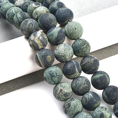 Natural Kambaba Jasper Beads Strands G-F520-53-12mm-1