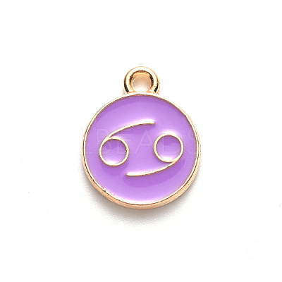 Alloy Enamel Pendants ENAM-S124-01B-01D-1
