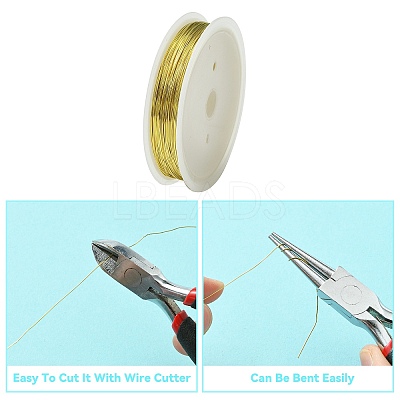 Copper Jewelry Wire CWIR-CW0.4mm-07-1