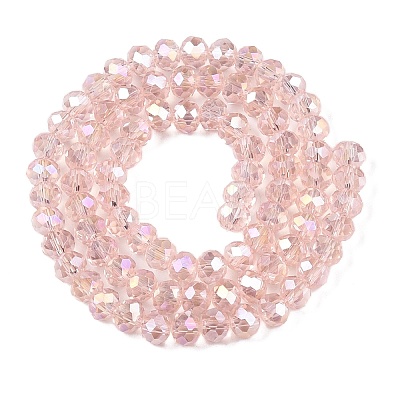 Electroplate Glass Beads Strands EGLA-A044-T6mm-B22-1