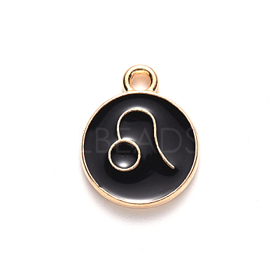 Alloy Enamel Pendants ENAM-S124-01A-08G-1