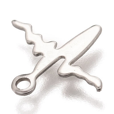 Non-Tarnish 201 Stainless Steel Charms STAS-C017-02P-1